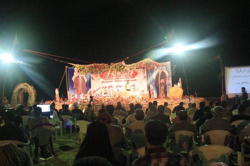 حضورشهردارواعضای شورای شهر در مراسم افتتاحیه نمایشگاه طلایه داران ایثار و یادواره شهدای مدافع حرم