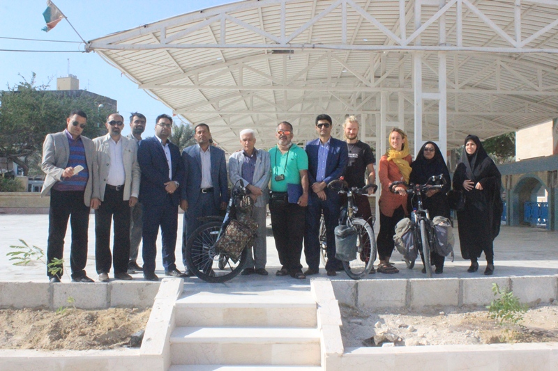 دوچرخه سواران حامی محیط زیست ، میهمان شهر قشم