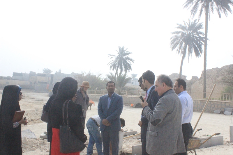 بازدید اصحاب رسانه قشم از پروژه های عمرانی شهرداری