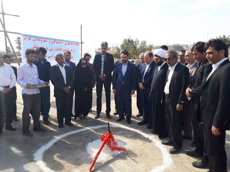 مراسم کلنگ زنی پارک خطی ۹ هزار متر مربعی در قشم