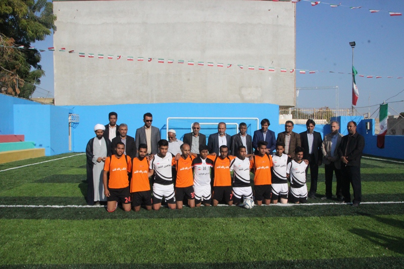 زمین چمن مصنوعی شهید رضایی افتتاح شد