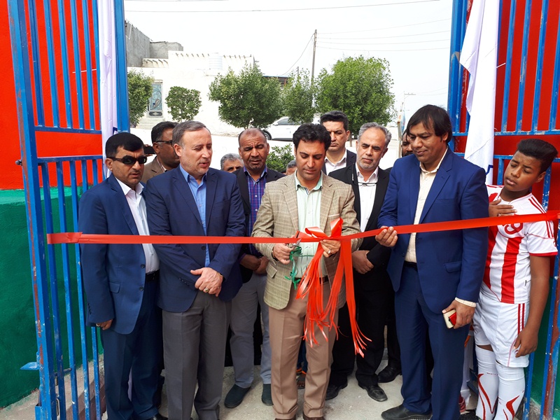 زمین چمن مصنوعی شهید بازماندگان افتتاح شد