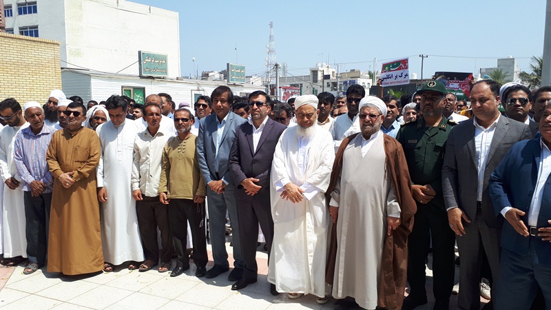 فریاد حمایت از قدس شریف در نگین خلیج فارس طنین انداز شد