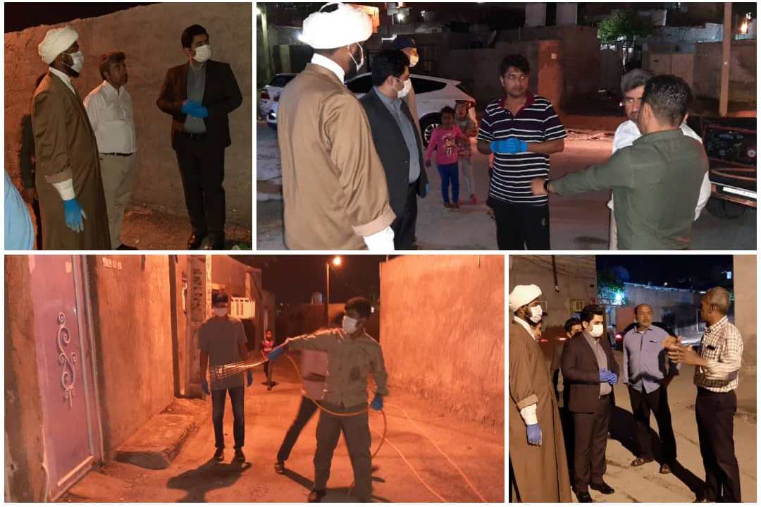 بازدید شهردار قشم از اکیپ ضدعفونی محلات