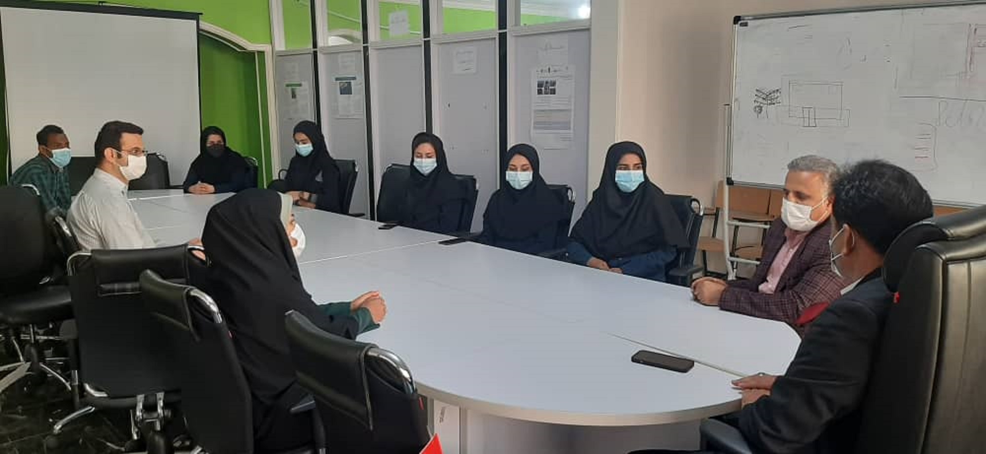 بازدید نایب رئیس شورای اسلامی شهر و شهردار قشم از دانشگاه علمی کاربردی شهرداری