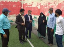 چمن مصنوعی زمین ورزشگاه شهید حسین بازماندگان بهسازی می‌شود
