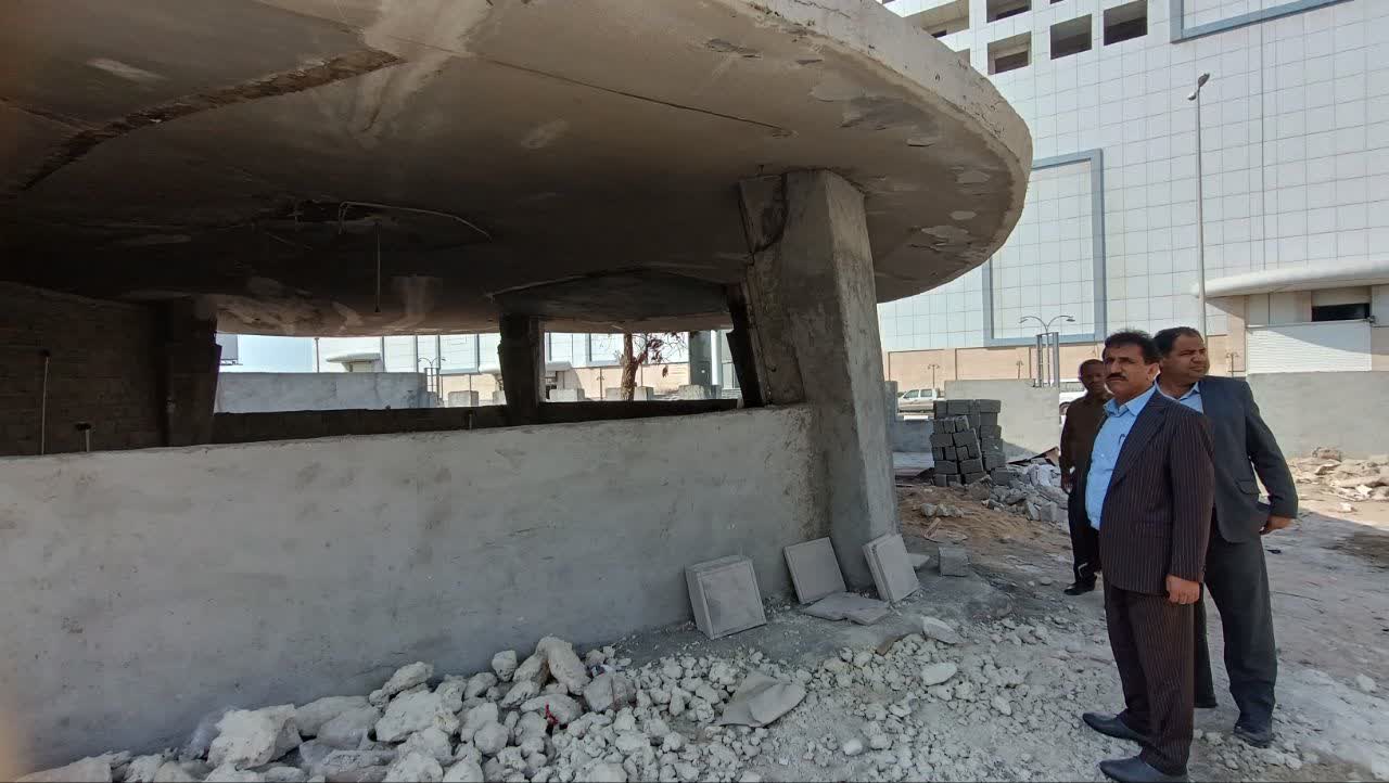 بازدید شهردار قشم از روند اجرایی پروژه احداث ارزانسرای قشم