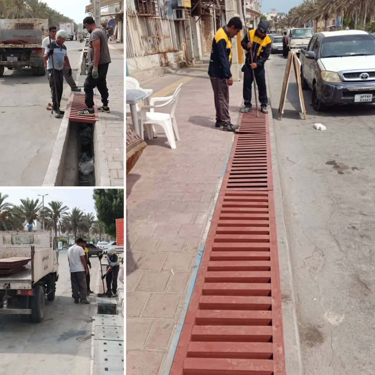 پاسخ شهرداری به مطالبه شهروندان در بلوار شهید رجایی قشم