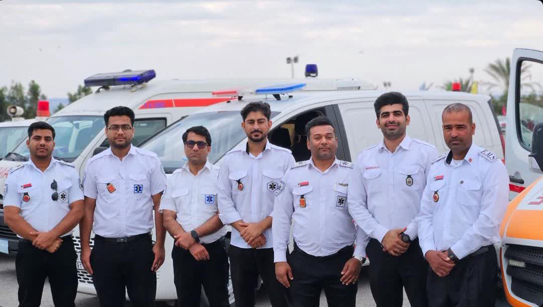 دیدار شهردار و اعضای شورای اسلامی شهر قشم با پرسنل اورژانس به مناسبت هفته اورژانس