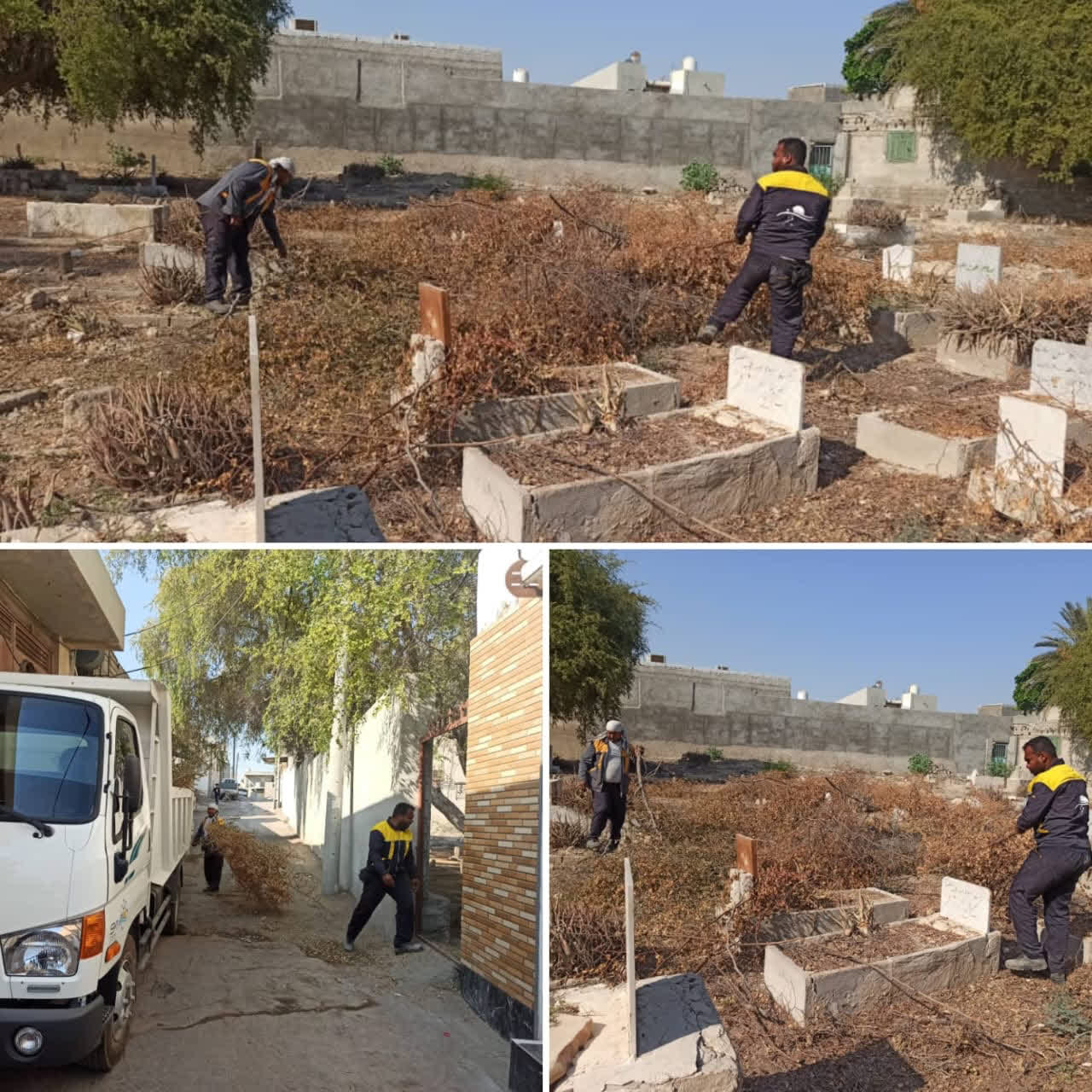 پاکسازی هفتگی آرامستان‌های قشم