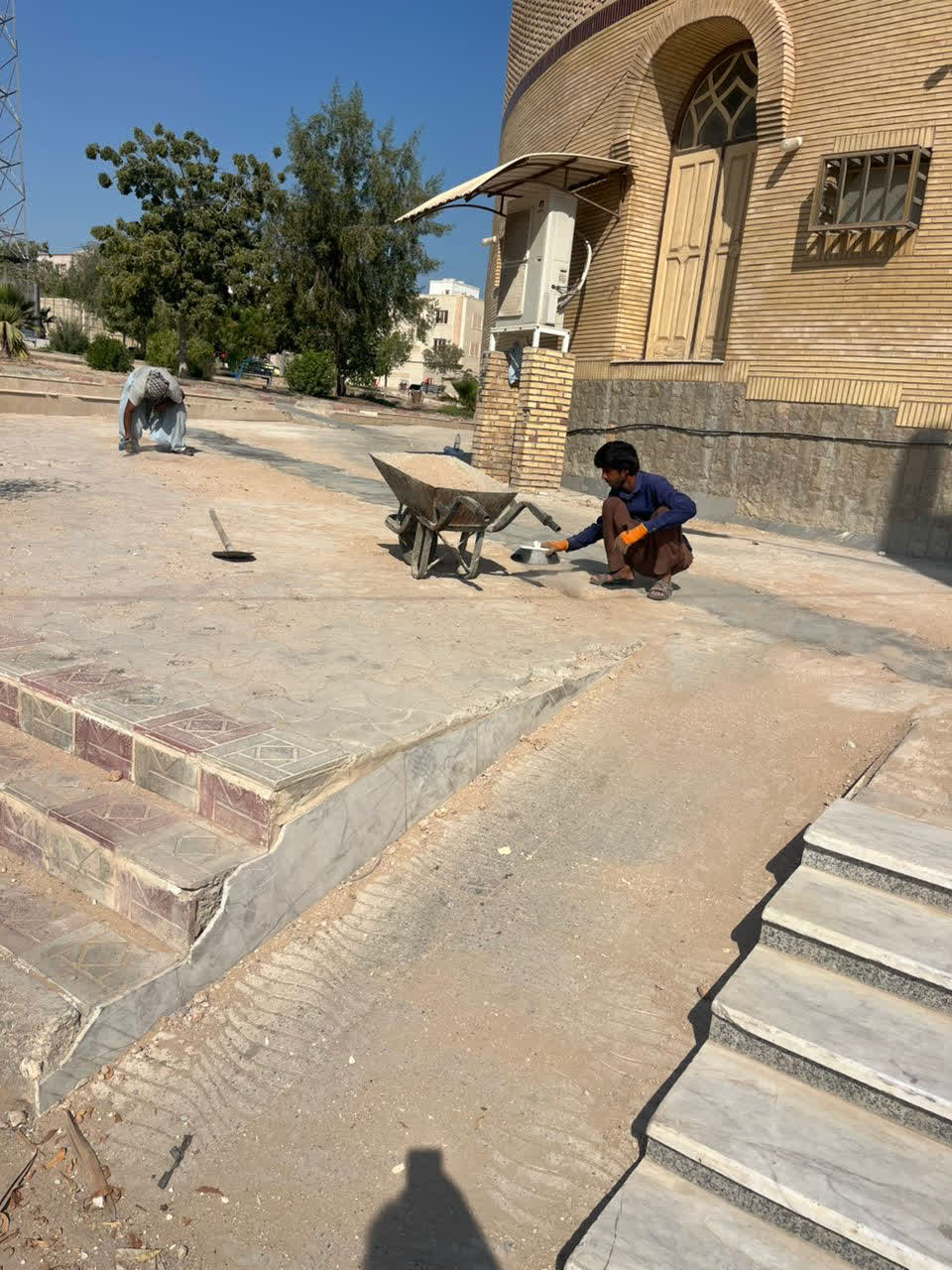 ترمیم نوار حفاری پارک بوستان قشم انجام شد