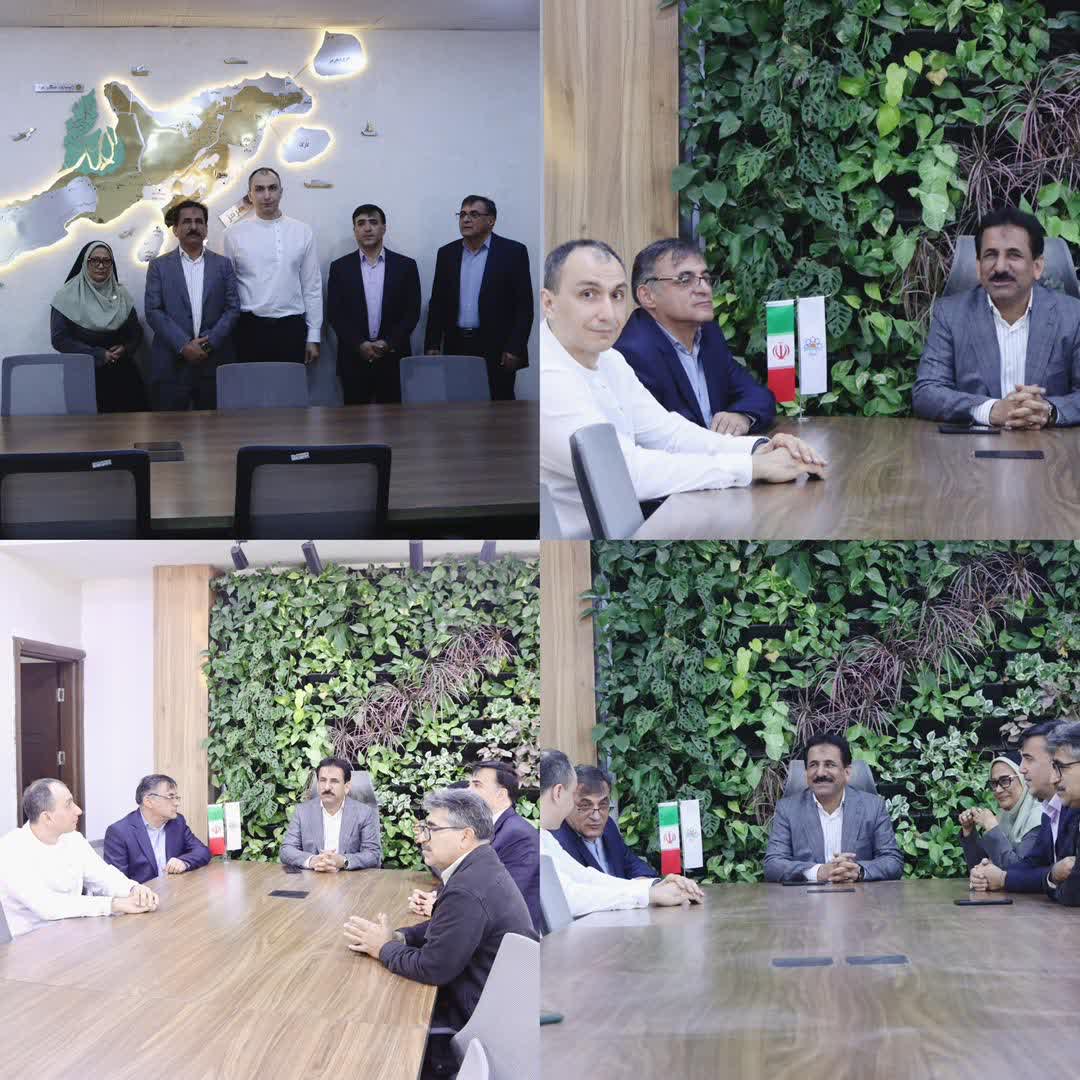 دیدار سرمربی تیم هندبال کراسنودار روسیه با شهردار قشم