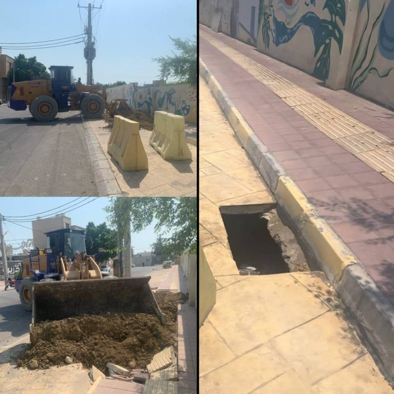 اقدام خدمات شهری قشم در پر کردن…